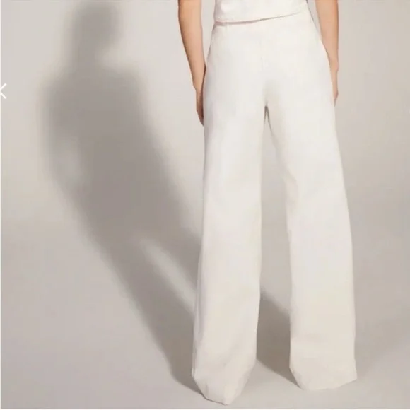 Favorite Daughter Wide Leg The Shortie Favorite Pant in Ivory White Size 10 NWT - Picture 5 of 16